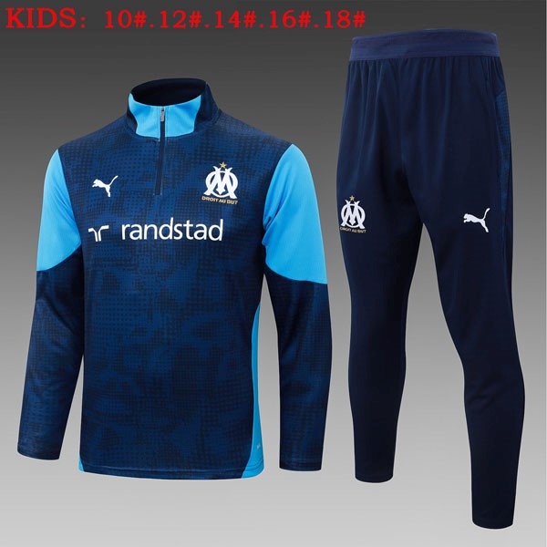 Ninos Sudadera De Training Marsella 2026/2027 Azul 2